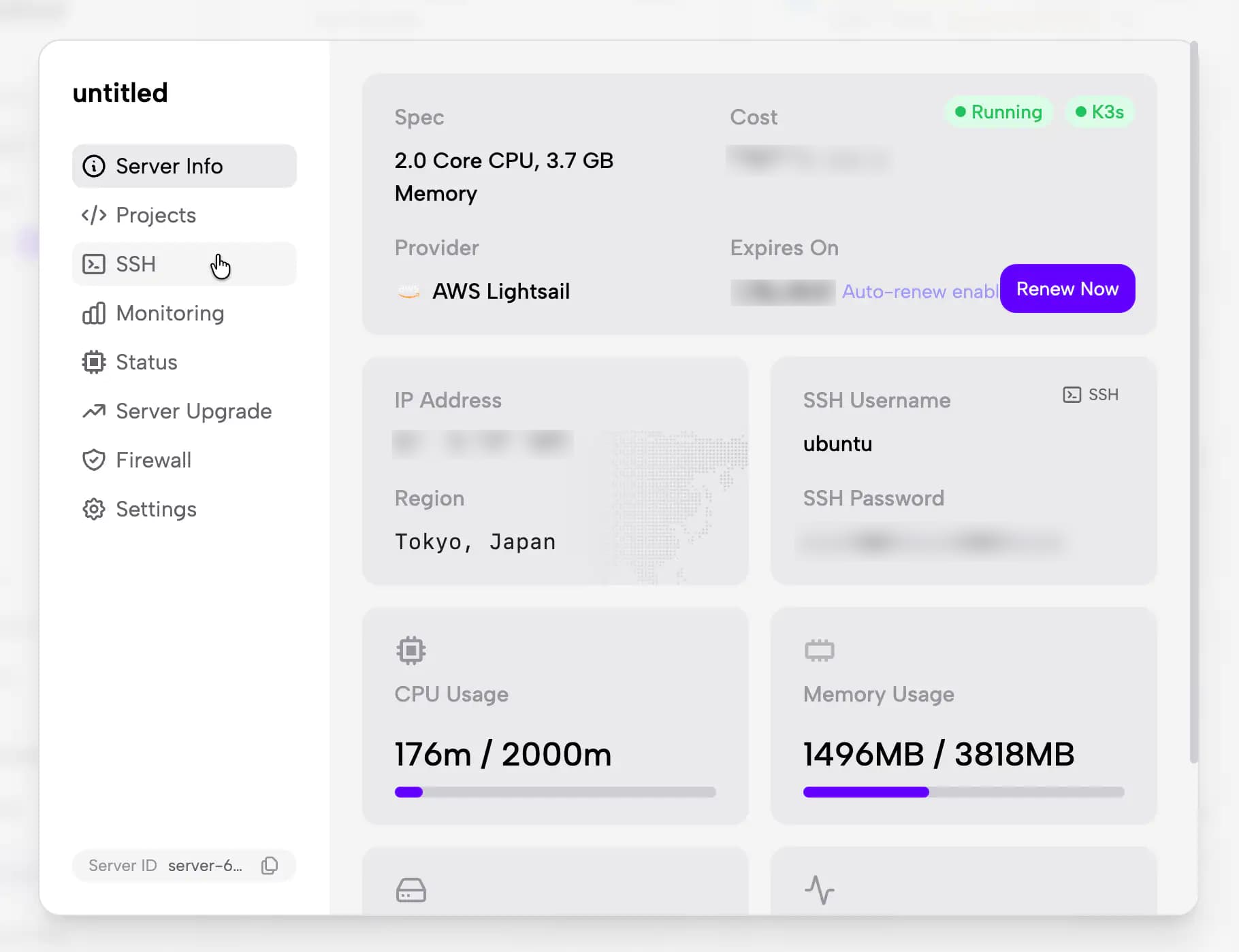 Conectarse por SSH desde el panel de Zeabur